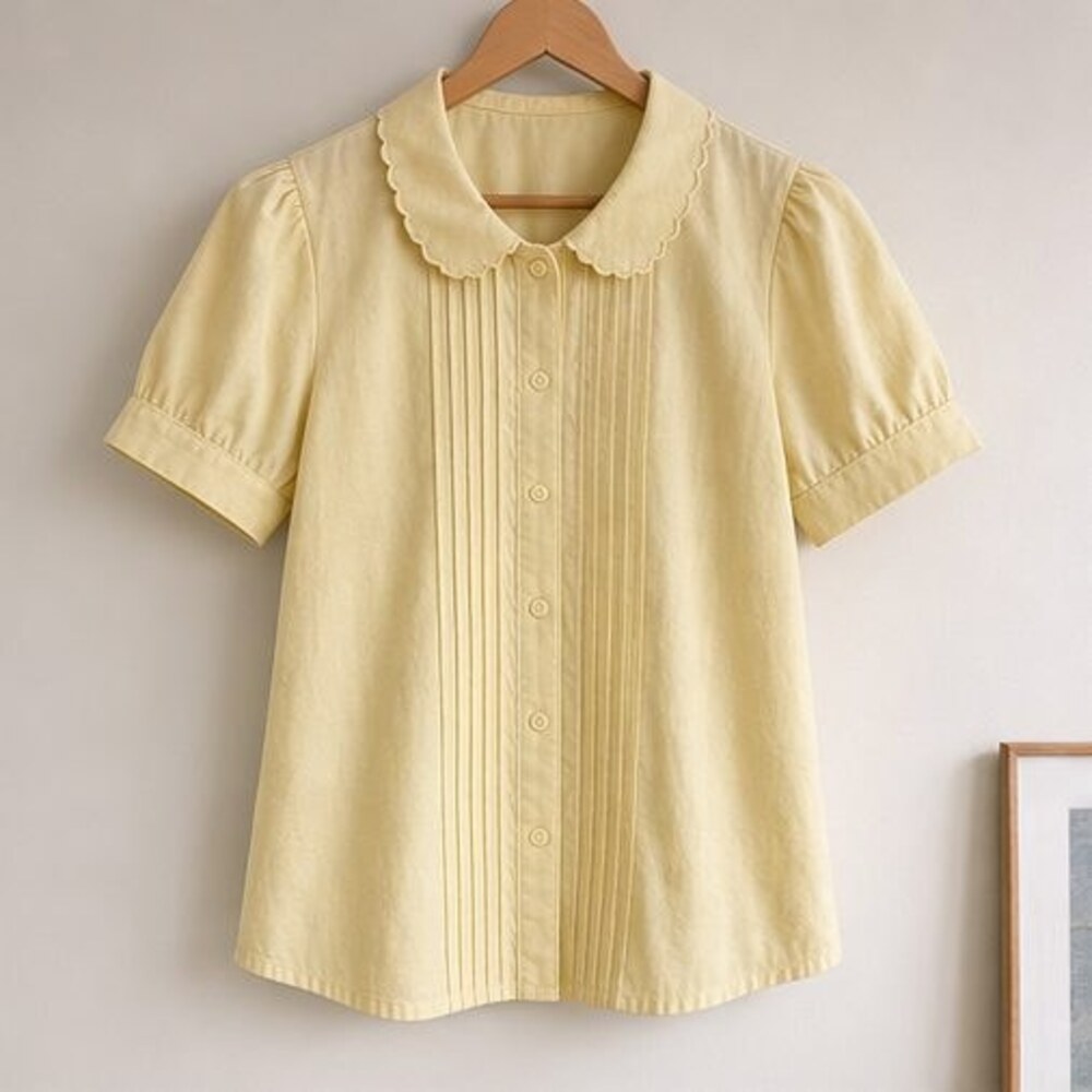 Sage Peplum Top